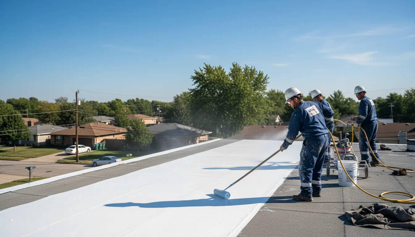 Commercial roof coating in Davisville, MO near me